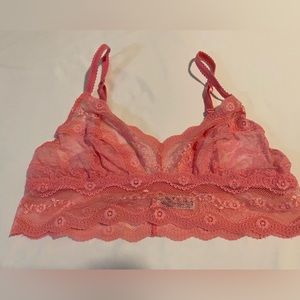 b.temptd Coral pink bralet.